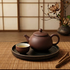 Matte Cocoa Ceramic Solo Tea Set